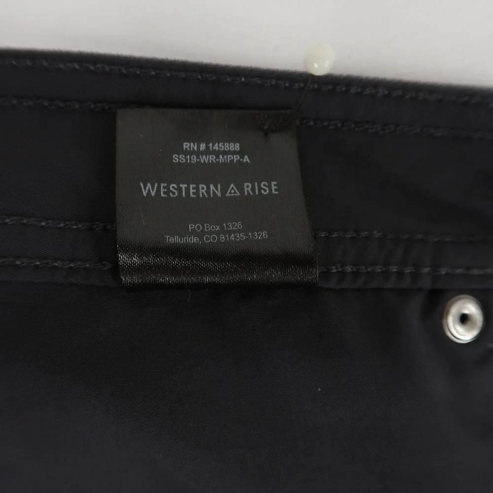 Western Rise Pants Mens 34x28 Gray Travel Performance Stretch Nylon - Picture 11 of 11